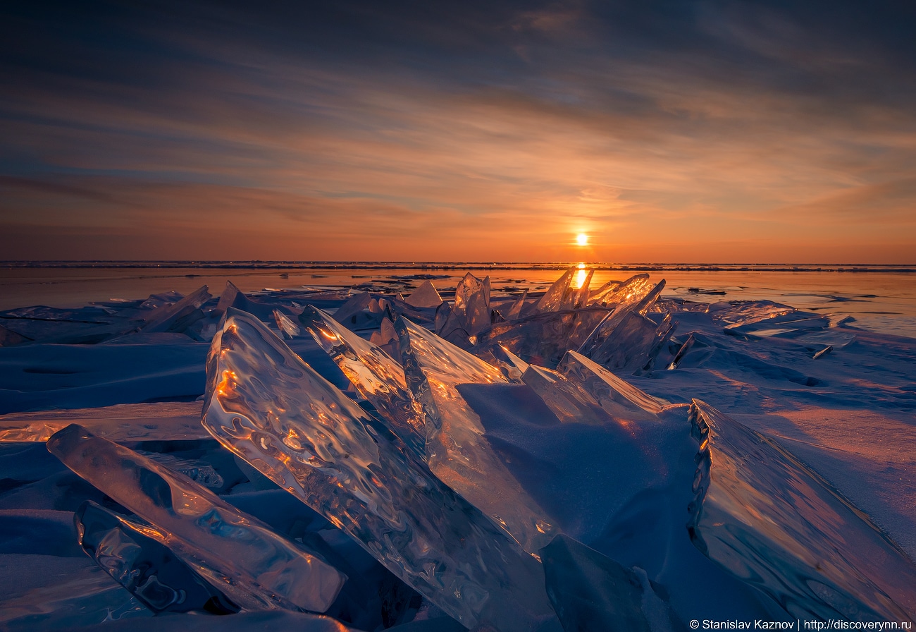 ледяные торосы на Байкале