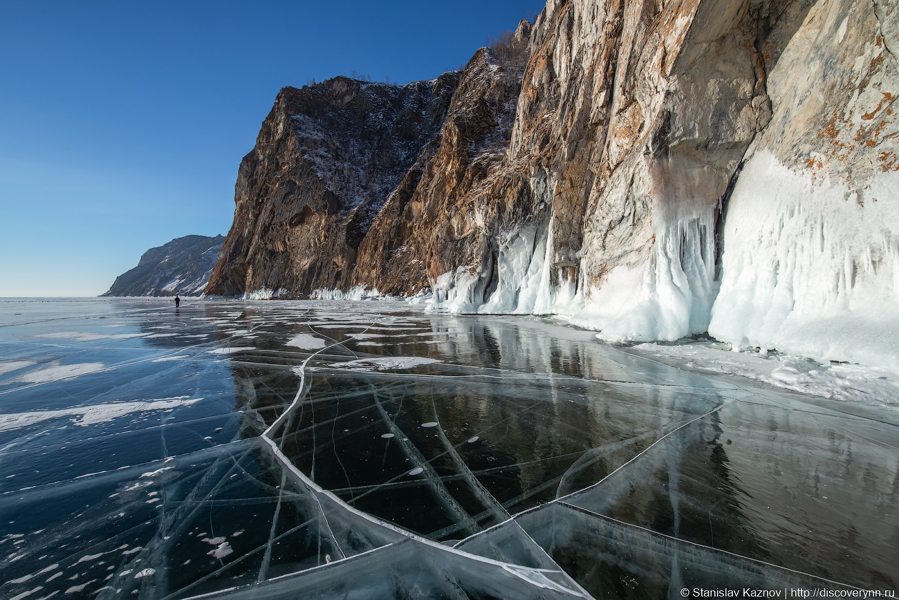 лед на озере Байкал