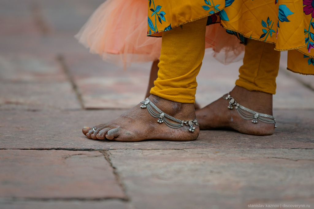 Украшения на ногах в Индии